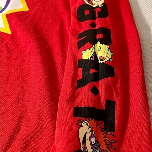 Rugrats Hoodie Red Sweatshirt Unisex Vintage Style Nickelodeon. - Picture 7 of 7